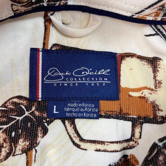 Jack O'Neill Collection Beer Lobster Print Shirt L - Picture 2 of 5